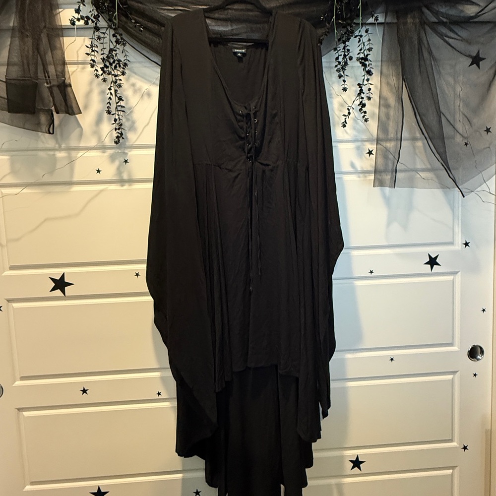 Torrid Black Witchy High-Low Dress